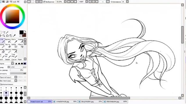 Drawing OC Cadiz winx style byJonnikaK/ Рисуем персонажа Кадис в винкс стиле. Джонника смотреть онлайн