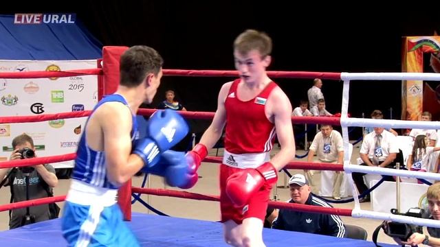 Хикматуллин Дамир — Ханов Алексей. Матчевая встреча по боксу Тюменская область — Республика Крым смотреть онлайн