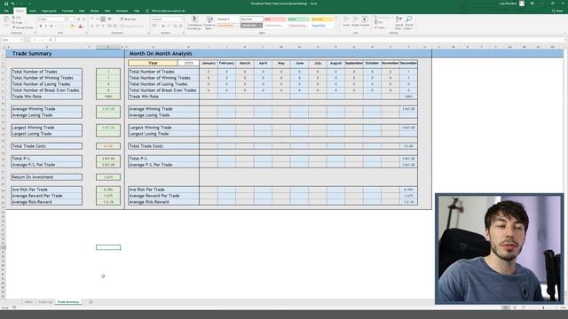 Excel Trading Journal Spreadsheet (download free version!) смотреть онлайн