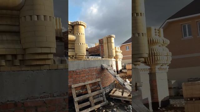 Бесшовная кладка. Круглый эркер. смотреть онлайн