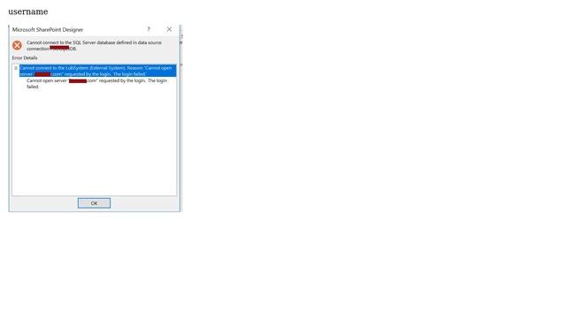 Sharepoint: BCS - Cannot open server requested by the login. The Login Failed смотреть онлайн