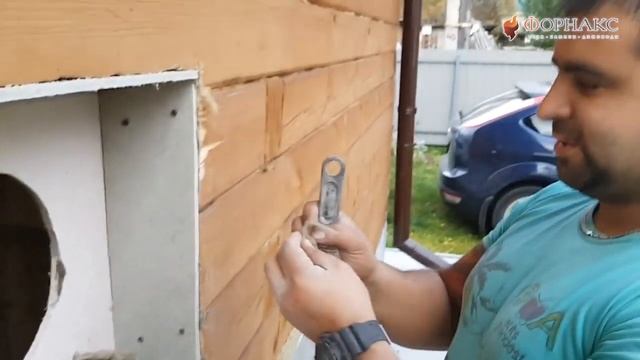 Монтаж отопительной печи и нержавеющего дымохода в дачный дом. смотреть онлайн