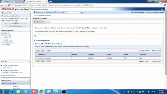 008 How to Check WebLogic Server On or Off.mp4 смотреть онлайн