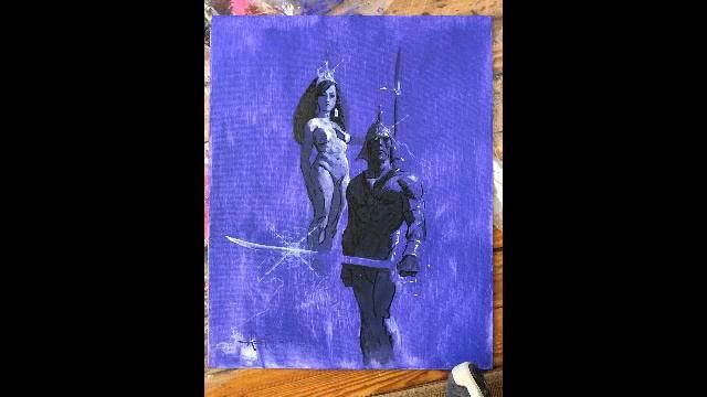 "Princess Guardian" Painting Process Mike Hoffman Fantasy Art смотреть онлайн