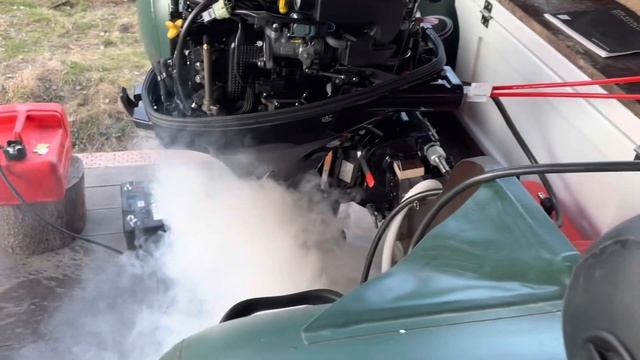 Первый запуск Тохатсу 9.9 mfs, без румпеля, установка дистанции tohatsu 15/20 инжектор лодочный смотреть онлайн