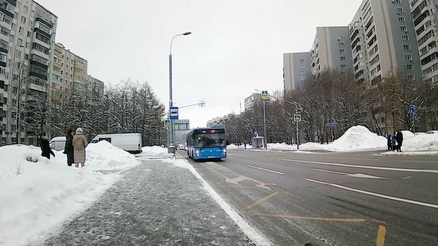 Москва. Автобус №209 парковый номер 041325. 23 января 2022 смотреть онлайн