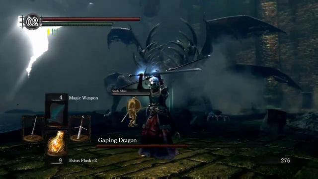Dark Souls - Gaping Dragon Boss Fight смотреть онлайн
