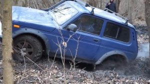 Что может стоковая Нива против нивы на блокировках  / Поездка на Устье