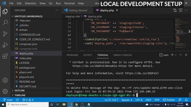 Setup and Deploy OctoberCMS Using Deployer - Part 2 смотреть онлайн