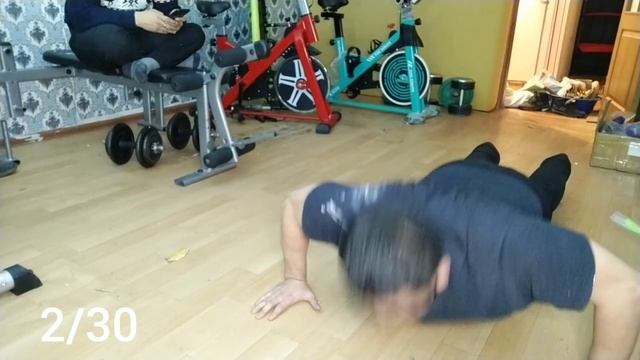 2 день отжиманий. 100 отжиманий с повторение без восстановления тело смотреть онлайн