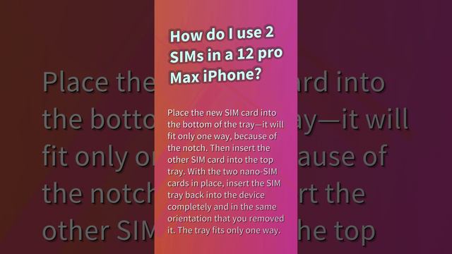 How Many SIM Slot Does IPhone 12 Pro Max Have?