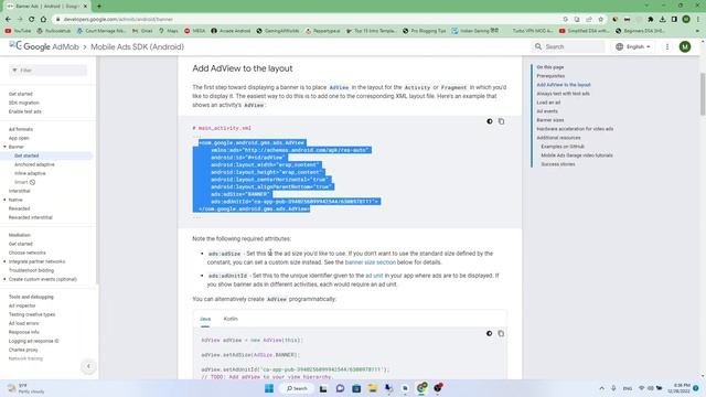 How to Integrate Admob Banner ads in Android App | Android Studio Tutorial смотреть онлайн
