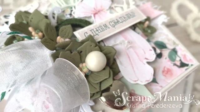 Свадебные открытка поп-ап конструкции и меджик бокс. Коллекция "Свадебный сюжет" ScrapMania смотреть онлайн