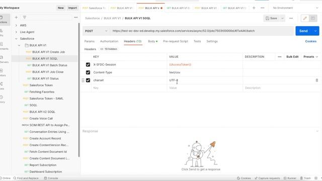 Salesforce BULK API V1 Query request from PostMan смотреть онлайн