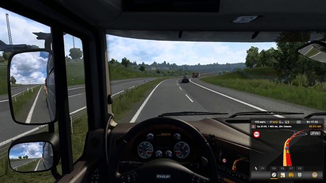 ETS 2 DAF FX еду до парковки. смотреть онлайн