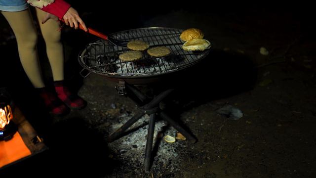 Solo GIRL Camping In Private Spot , ASMR Camping , Campfire Food , Burger On Fire