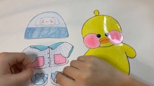 Зимняя Капсула с одеждой для бумажной уточки ЛАЛАФАНФАН | Идеи для Уточек LALAFANFAN