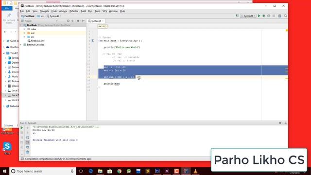 Kotlin Programming tutorial for beginners Val vs Var Tutorial Hindi/Urdu смотреть онлайн
