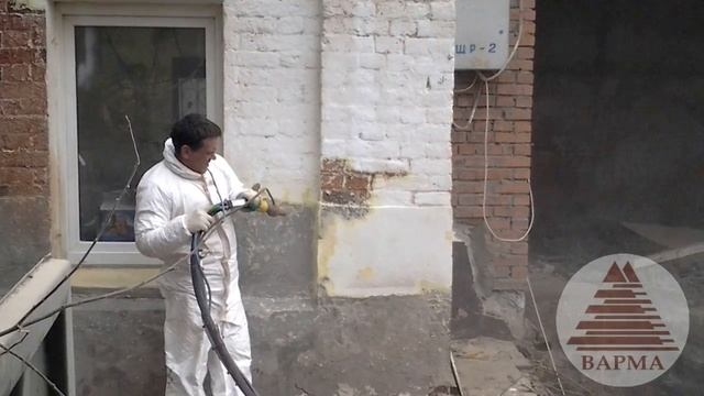 Очистка кирпича. Мягкий бластинг. смотреть онлайн