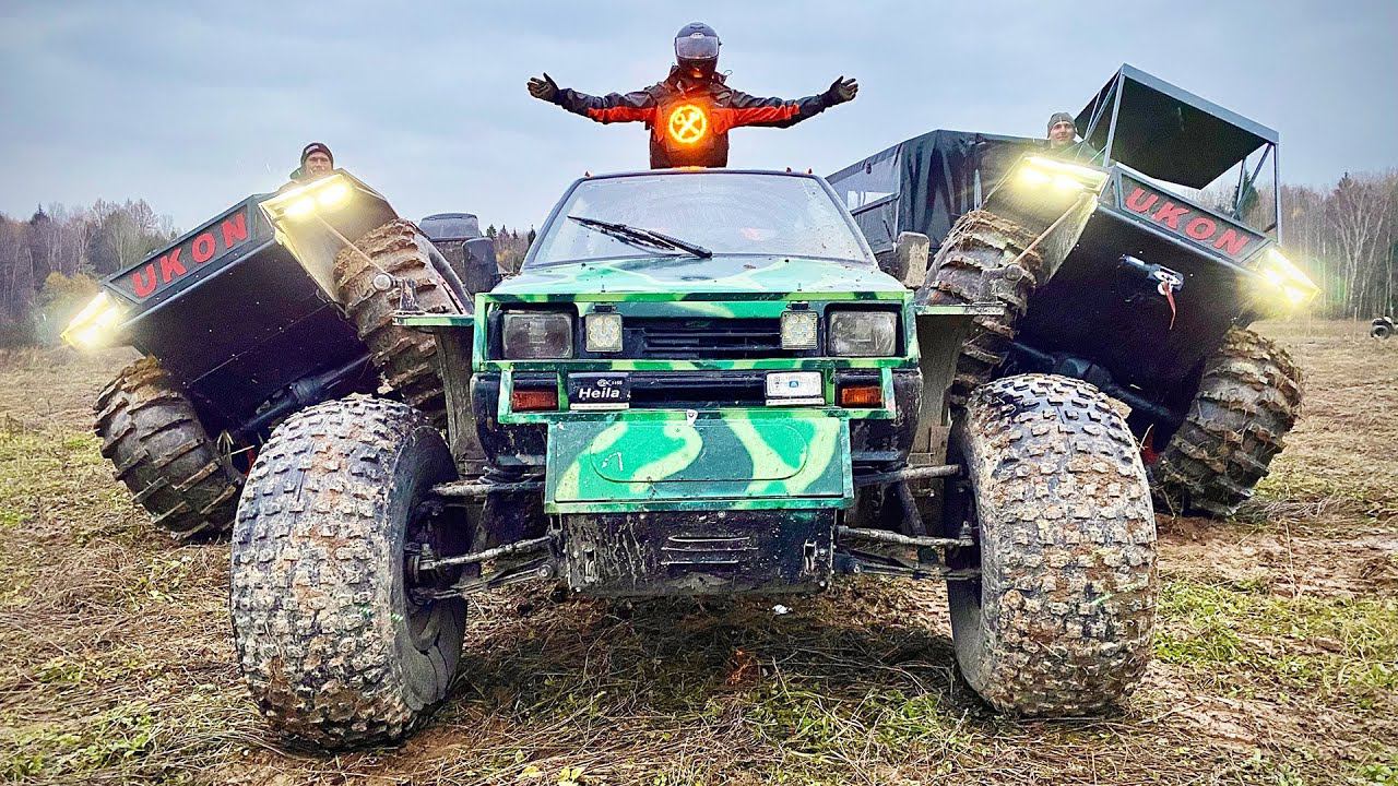 Битва вездеходов! ОКА бигфут самоделка против заводских каракатов! смотреть онлайн