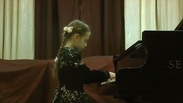 Василиса Куракина 9 лет, Й Гайдн сонатина соль мажор смотреть онлайн