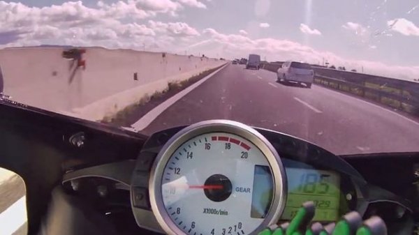 TOP SPEED KAWASAKI NINJA ZX6-R 07-08!