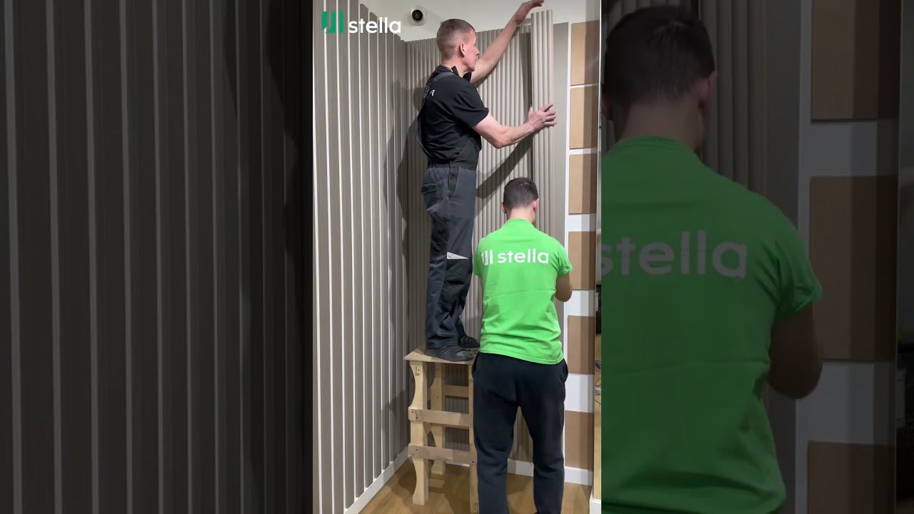 Монтаж панелей стеновых реечных МДФ Stella смотреть онлайн