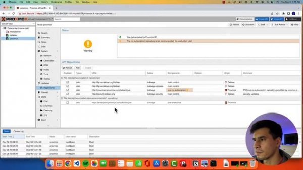 How to update Proxmox with No-Subscription Repository and get rid of the nag box!