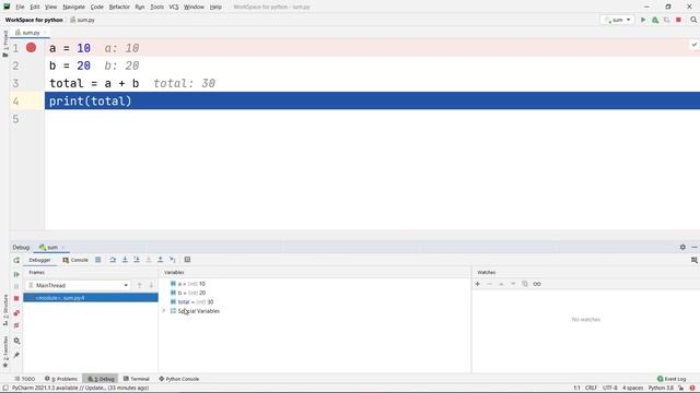 How to Debug Python Code in Pycharm with the Watch Window Feature ?? смотреть онлайн