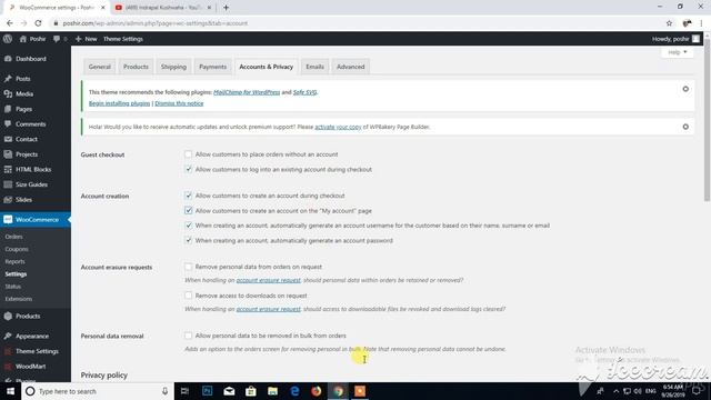 How to Enable Register Button & Set Pages Setting in Woocommerce смотреть онлайн