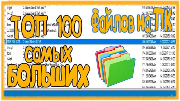 ✅ Как найти большие файлы на компьютере (На любом Windows) Очистка ПК