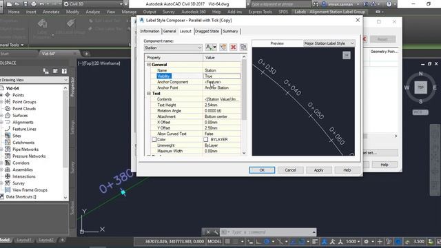 Alignment Label Customization in AutoCAD Civil 3D | AutoCAD Civil 3D in Hindi & Urdu | PART-64 смотреть онлайн