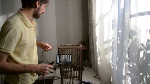 Плетение искусственным ротангом. Кашпо на металлокаркасе