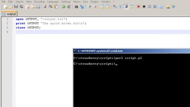 Perl tutorial: Input, Output and Files (Lesson 4) смотреть онлайн