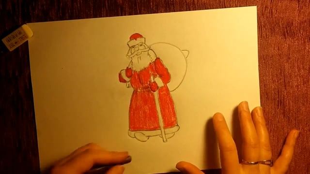КАК нарисовать ДЕДА МОРОЗА. легко!!!How to Draw Santa Claus - Easy Drawings смотреть онлайн