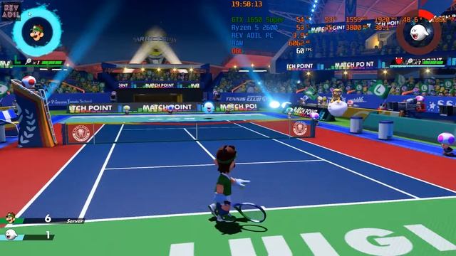 YUZU Mario Tennis Aces PC Gameplay | Yuzu EA | Nintendo Switch Emulator | 1080p60FPS | 2021