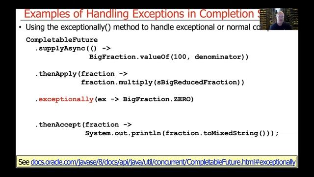 Advanced Java CompletableFuture Features: Handling Runtime Exceptions (Part 2) смотреть онлайн
