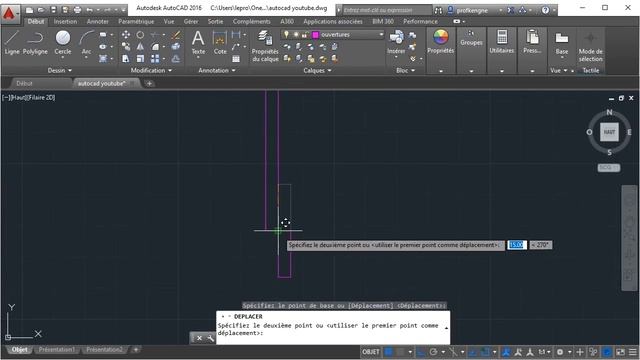 Tutoriel AutoCAD 2016 pour Débutant - Partie 1/4 смотреть онлайн