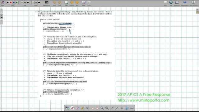 AP Computer Science A 2017 Free Response Discussion смотреть онлайн