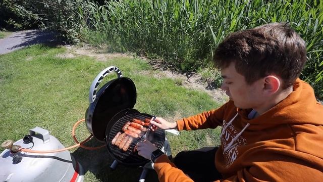 Холодное северное море. Гриль на обед. Кемпинг прямо на берегу озера. Нидерланды на автодоме. #2