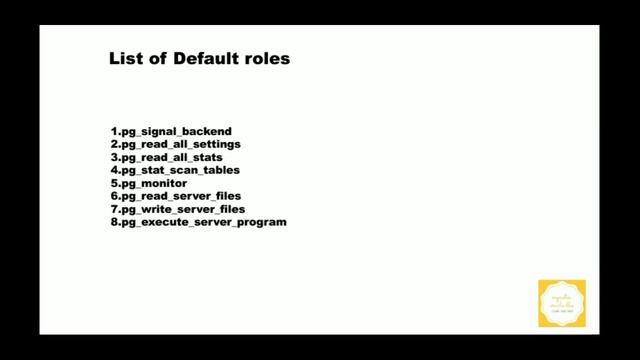 Tutorial 22-What is a Default Roles in PostgreSQL | PostgreSQL Default Roles смотреть онлайн