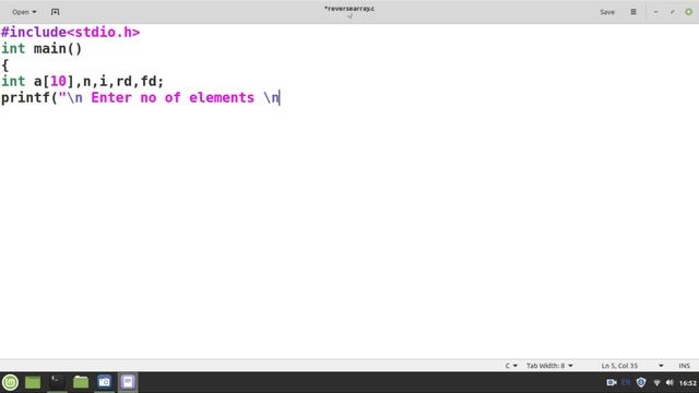 Reversing array without using another array смотреть онлайн