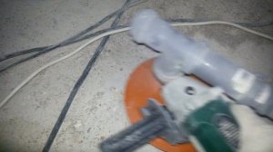 Шлифовка бетона болгаркой. Цементное молочко.