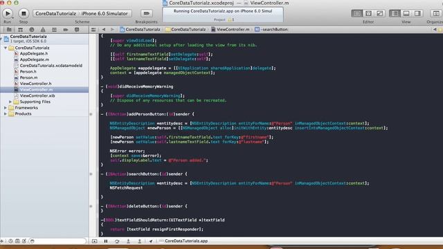 Core Data Tutorial - Add/Search/Delete - Xcode 4.5 смотреть онлайн