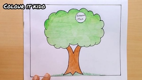 Family tree | How to make family tree easy step | Family tree project idea | Family tree for kids