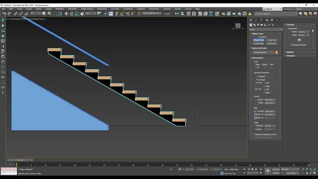 Как быстро сделать лестницу в 3ds Max: инструмент Basic Stairs | Уроки 3ds Max смотреть онлайн