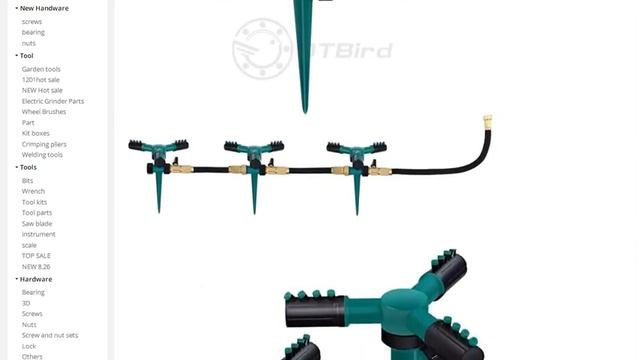 Газон разбрызгиватель автоматический 360 Вращающийся смотреть онлайн