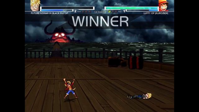 Future Gohan Black SSJ OP (New) VS TC Luffy OP Buff (all form) in Jump Force Mugen смотреть онлайн