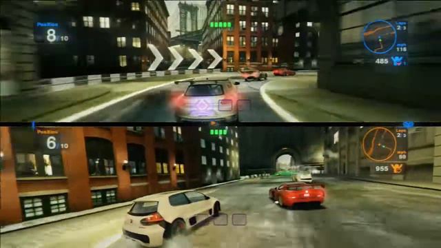 Blur 2 player split screen gameplay смотреть онлайн