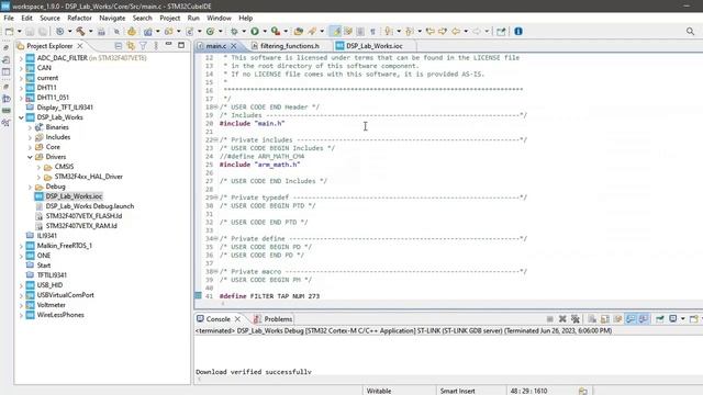 STM32. DSP. Attempt To Include DSP Lib. Low-Pass Filter. Первая попытка с DSP. Простой КИХ ФНЧ.